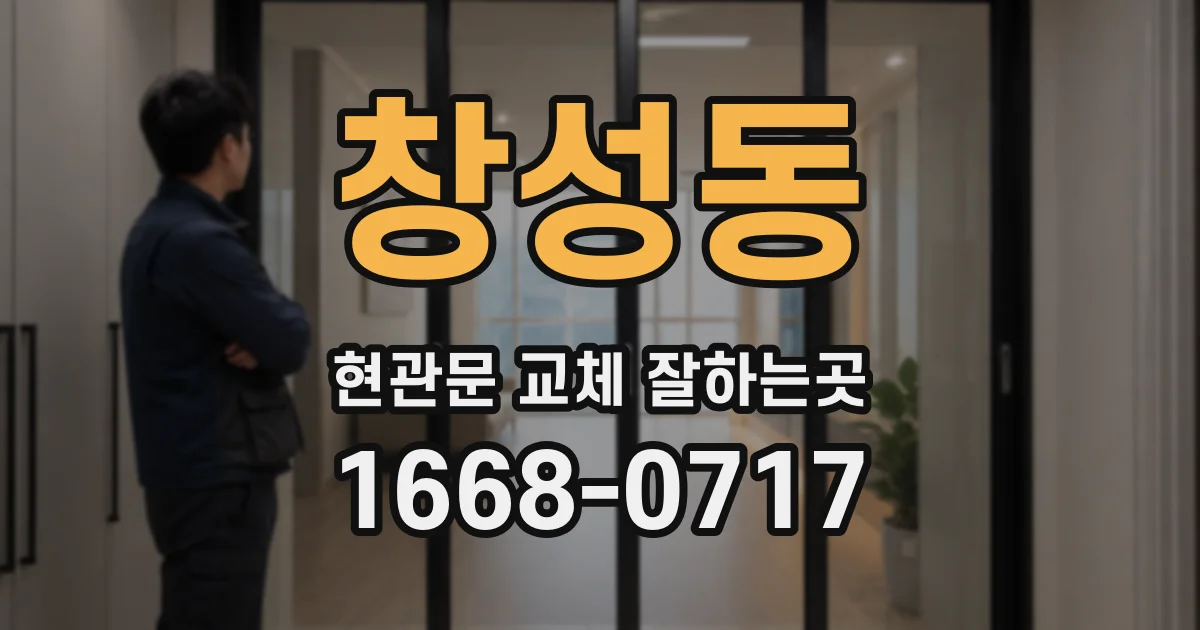창성동 현관문 교체 잘하는곳