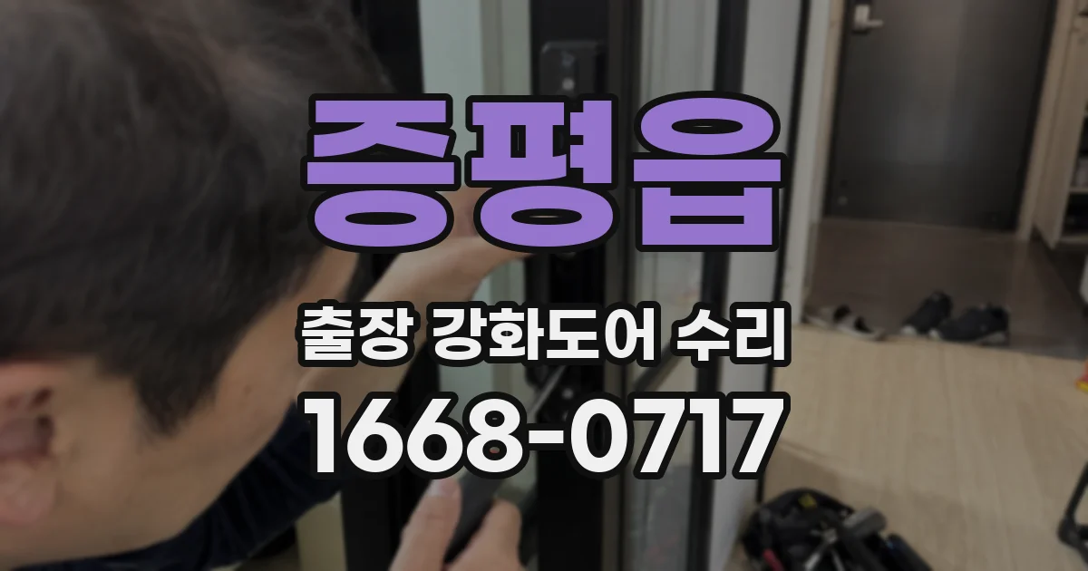 증평읍 출장 강화도어 수리