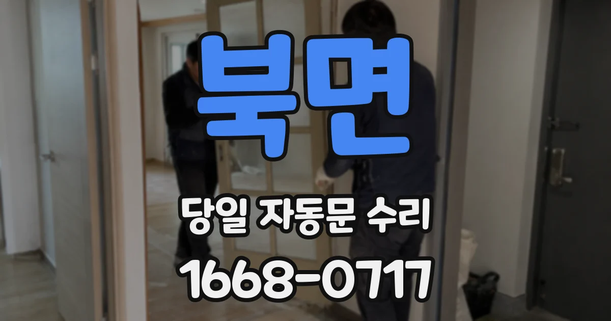 북면 당일 자동문 수리