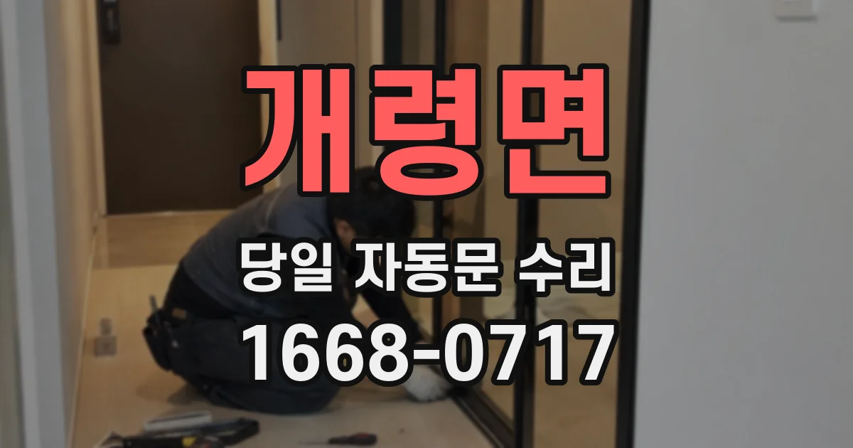 개령면 당일 자동문 수리