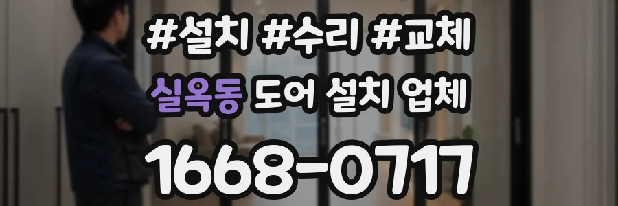 실옥동 도어 설치 업체