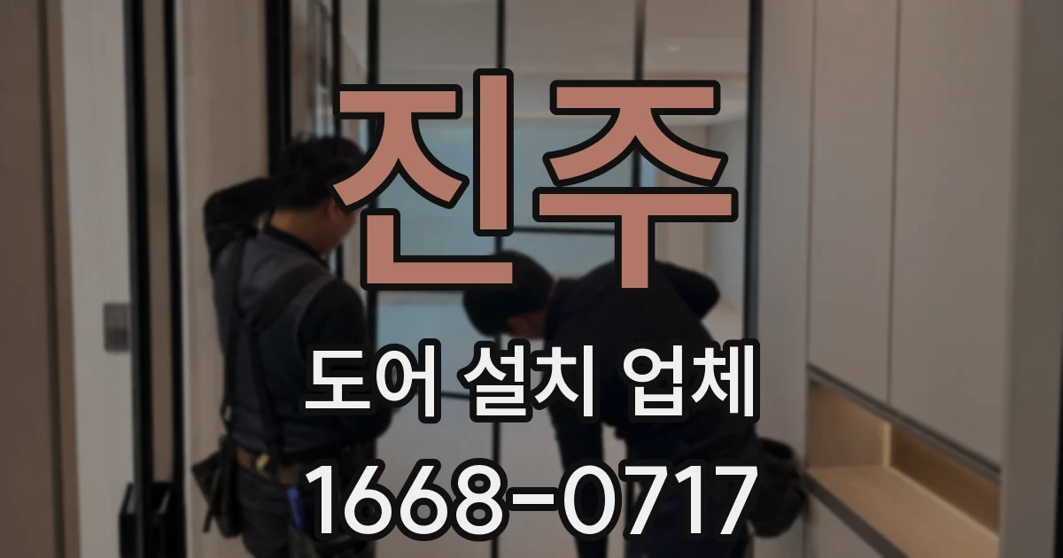 진주 도어 설치 업체