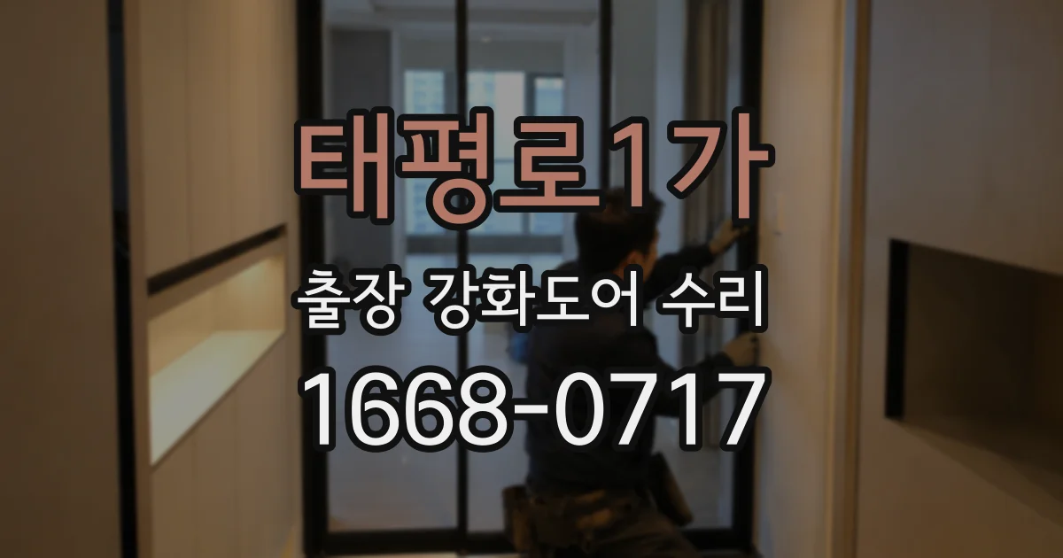 태평로1가 출장 강화도어 수리