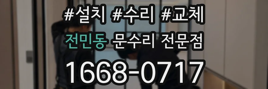 전민동 문수리 전문점