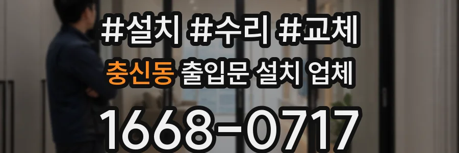 충신동 출입문 설치 업체