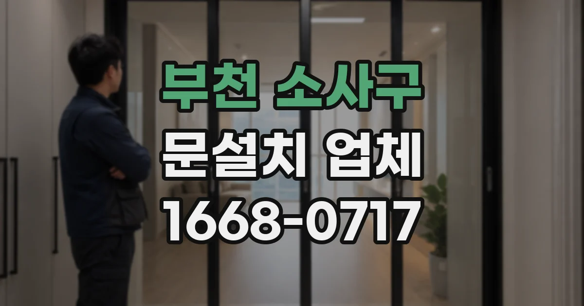 부천 소사구 문설치 업체