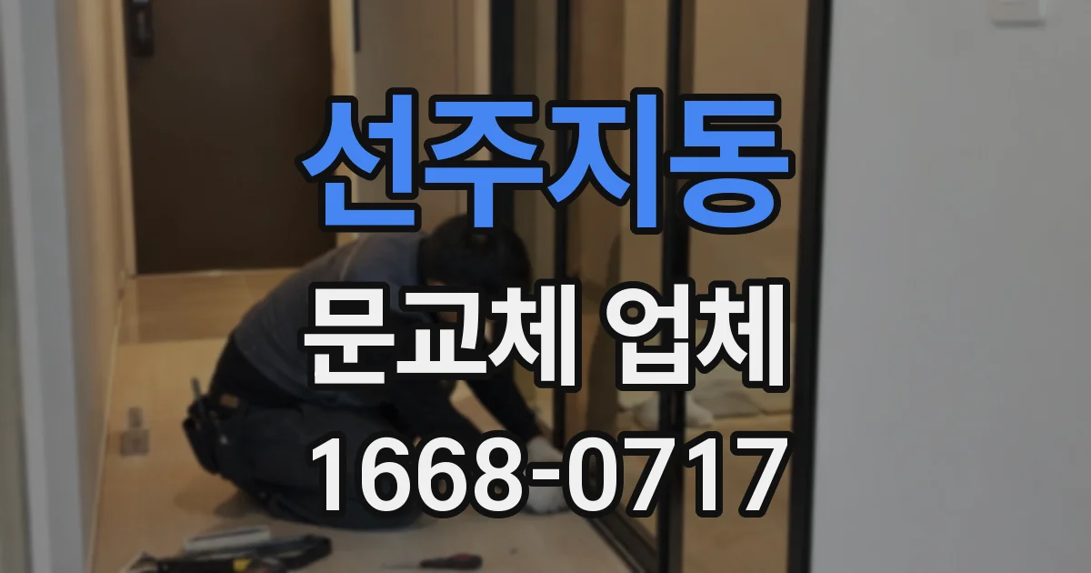 선주지동 문교체 업체