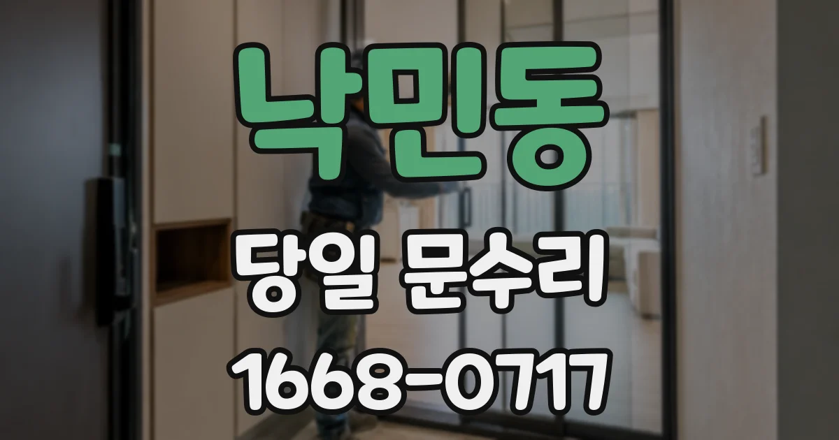 낙민동 당일 문수리