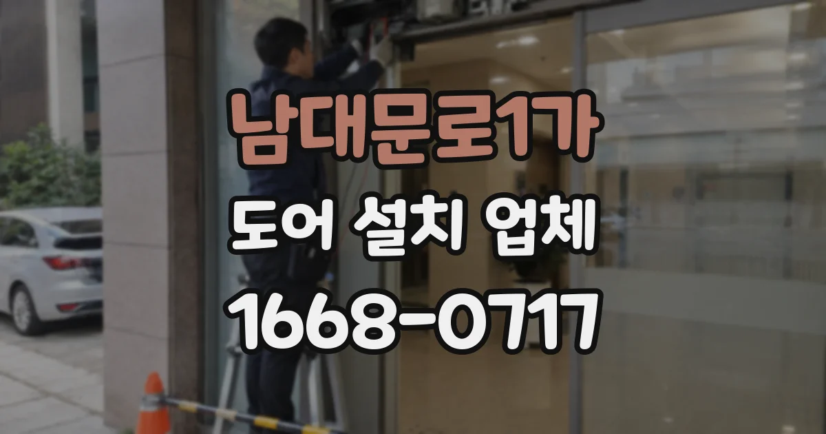 남대문로1가 도어 설치 업체