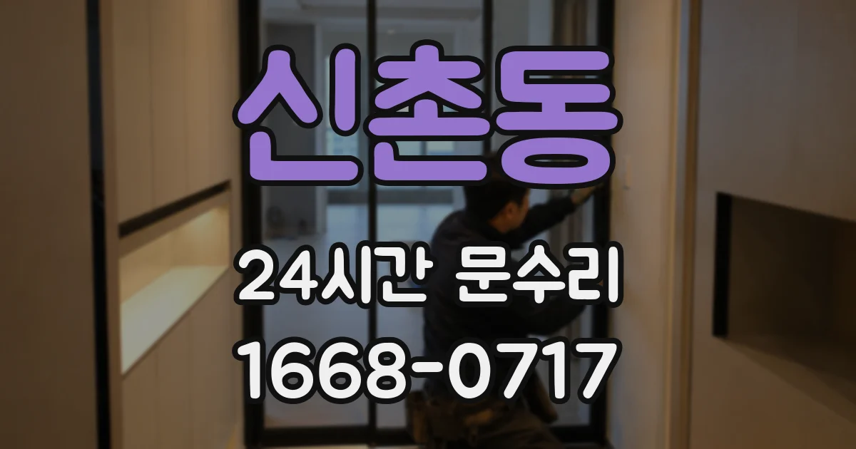 신촌동 24시간 문수리