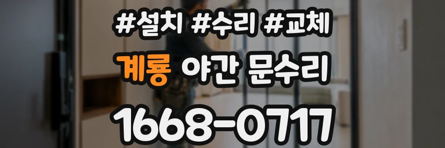 계룡 야간 문수리