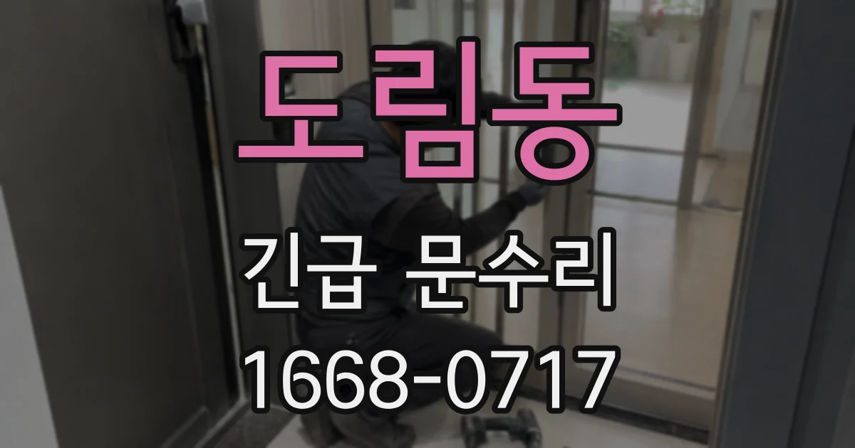 도림동 긴급 문수리