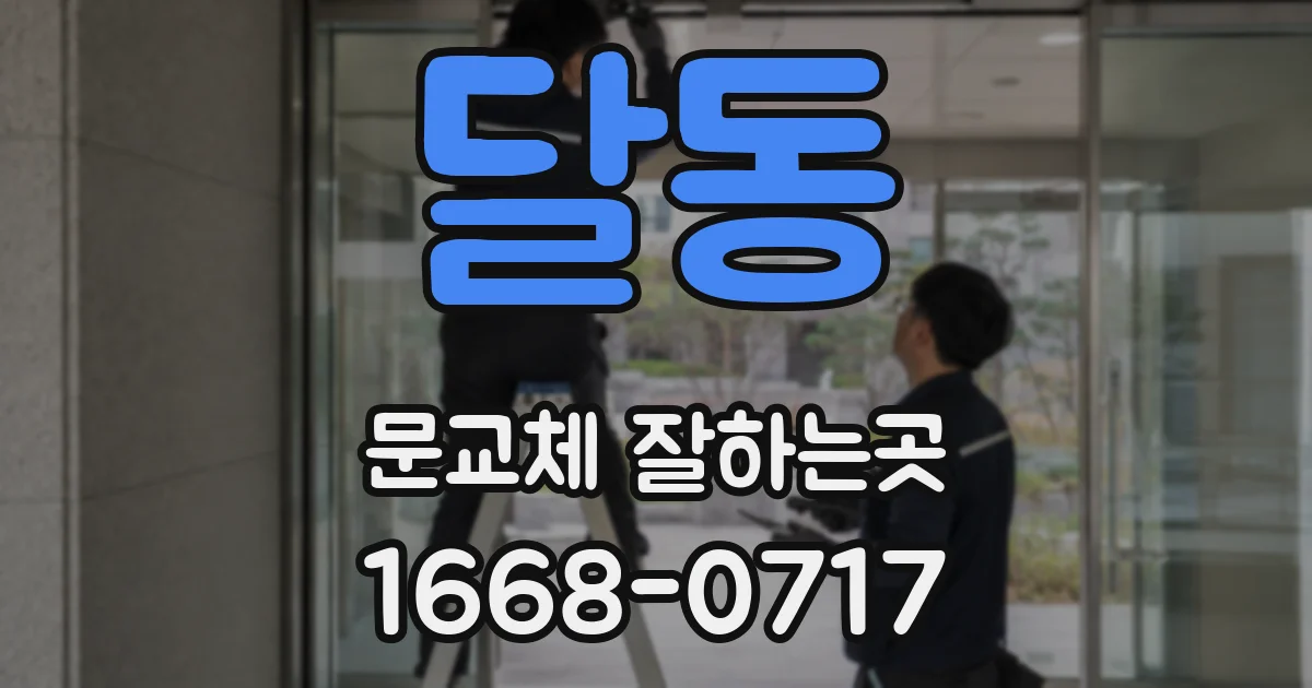 달동 문교체 잘하는곳