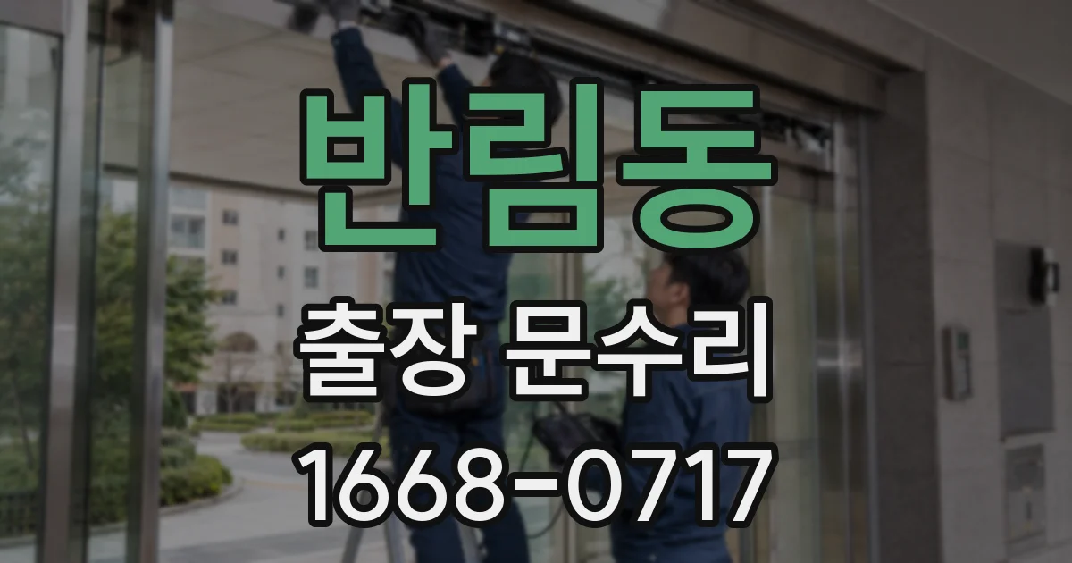 반림동 출장 문수리