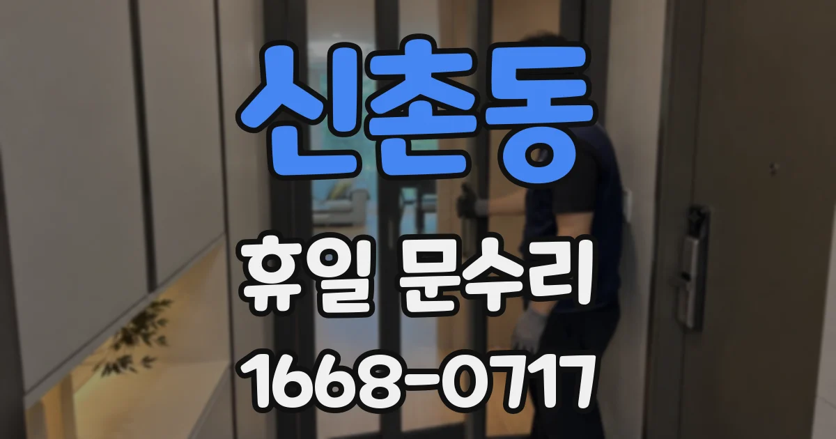 신촌동 휴일 문수리