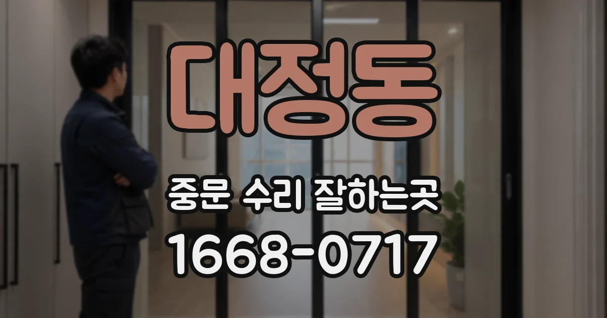 대정동 중문 수리 잘하는곳