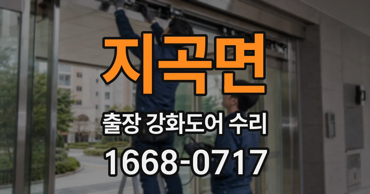 지곡면 출장 강화도어 수리