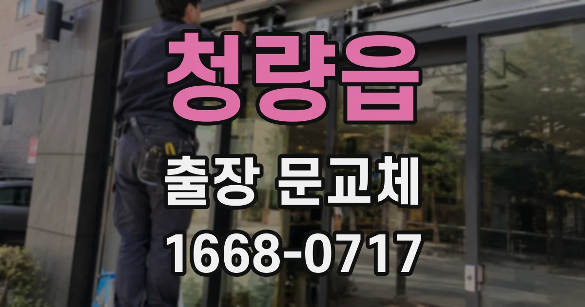 청량읍 출장 문교체