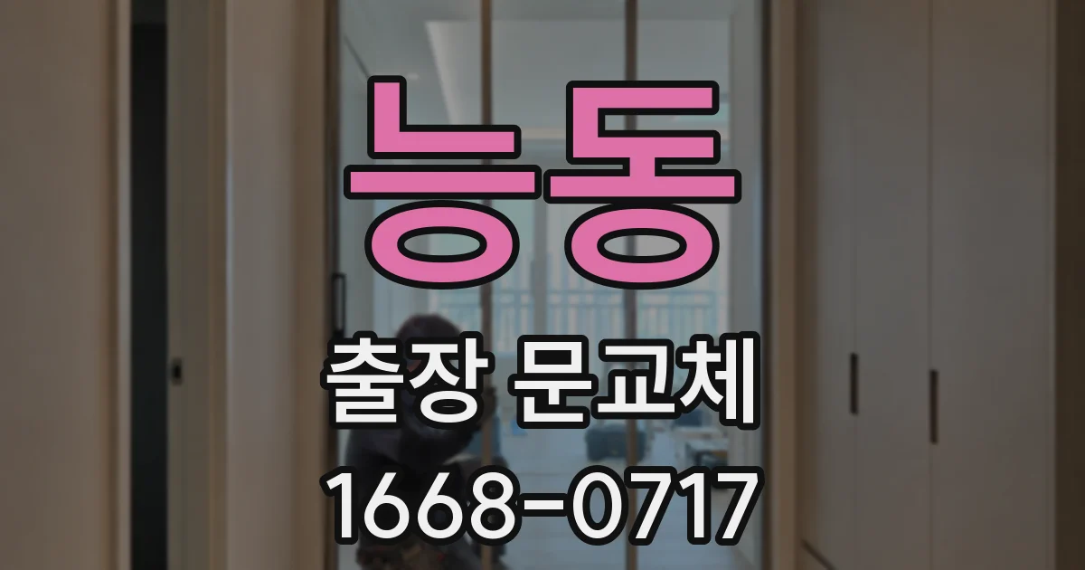 능동 출장 문교체