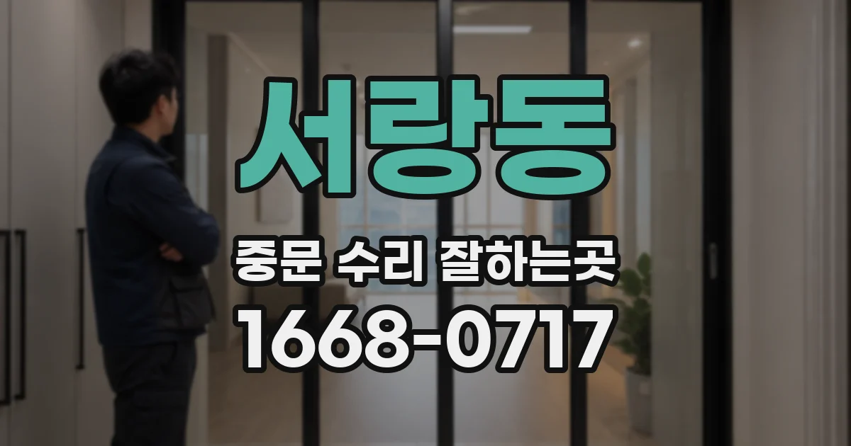 서랑동 중문 수리 잘하는곳