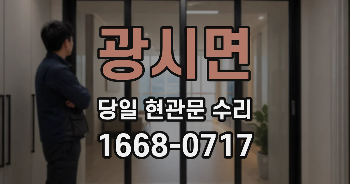 광시면 당일 현관문 수리