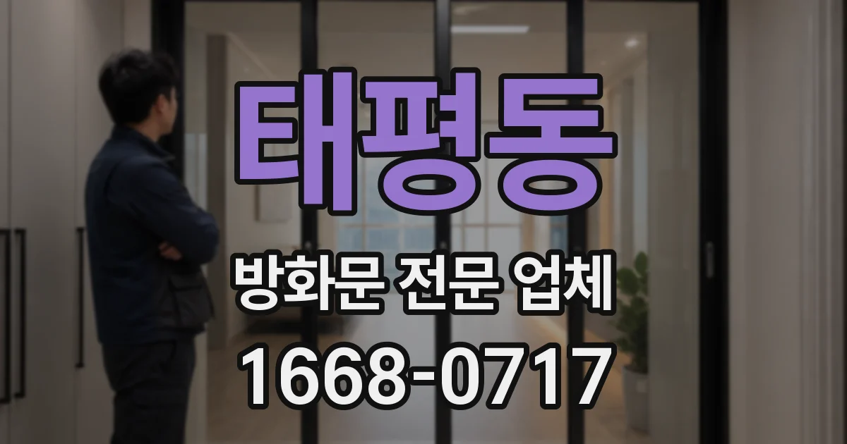 태평동 방화문 전문 업체