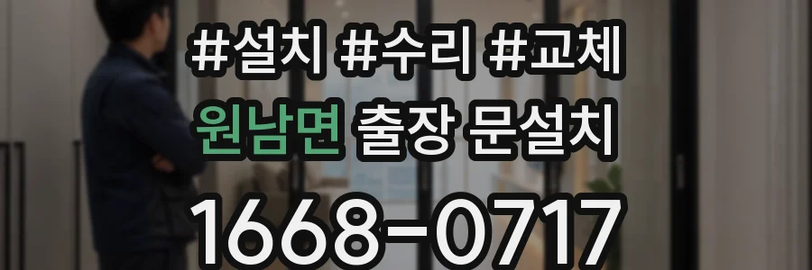 원남면 출장 문설치