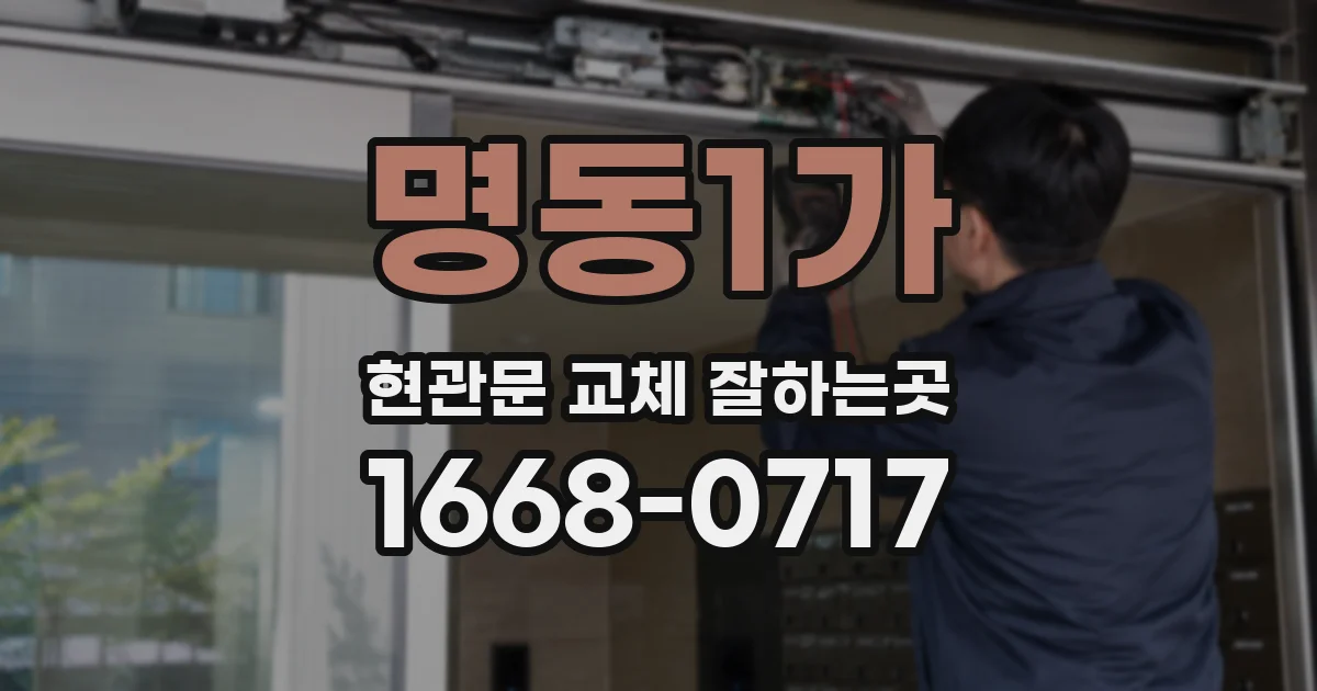 명동1가 현관문 교체 잘하는곳