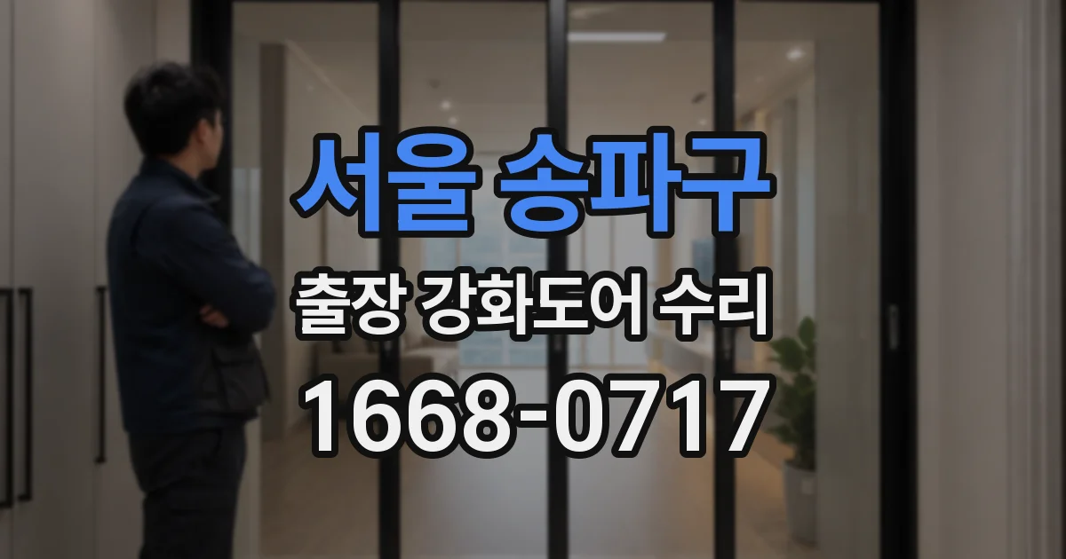 서울 송파구 출장 강화도어 수리