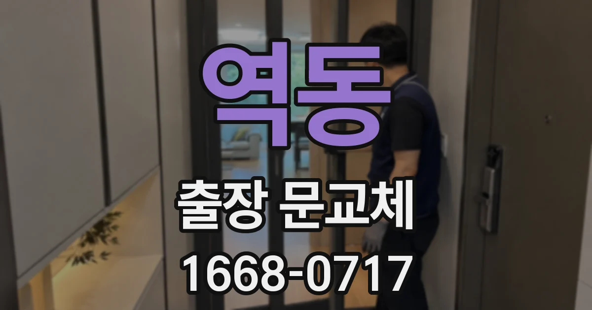 역동 출장 문교체