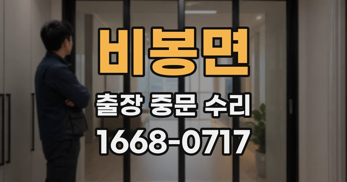 비봉면 출장 중문 수리
