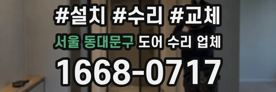 서울 동대문구 도어 수리 업체