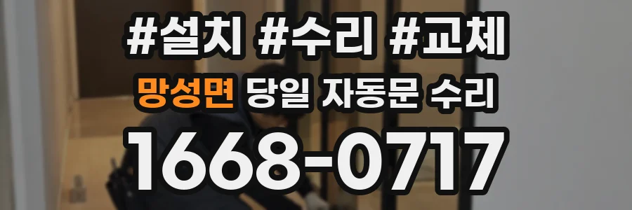 망성면 당일 자동문 수리