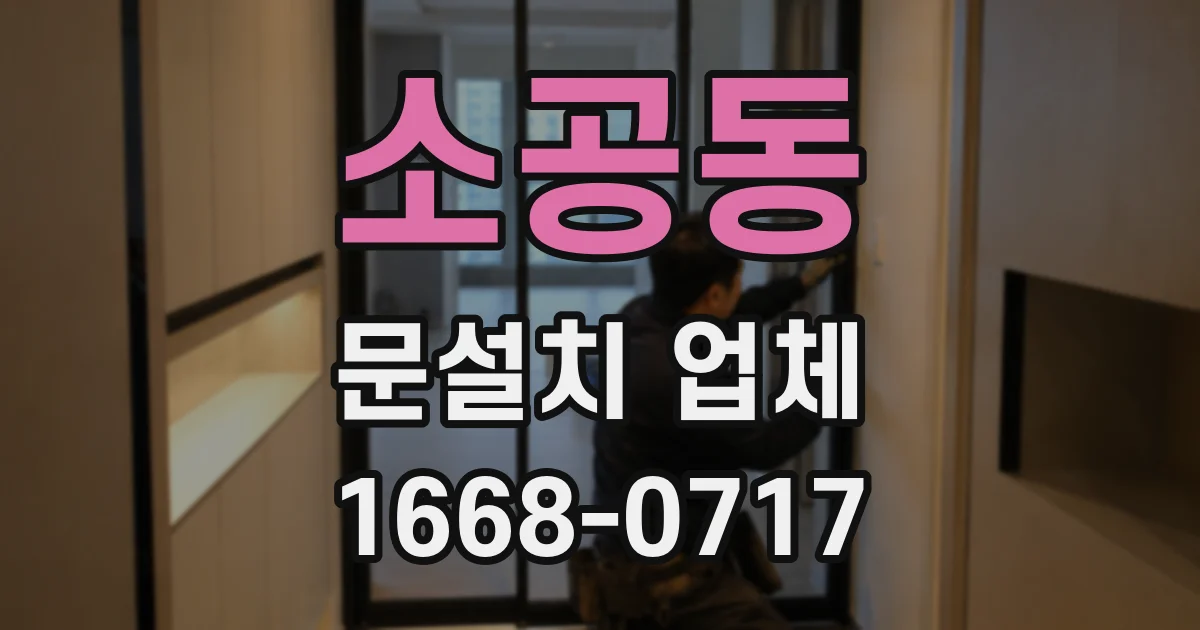 소공동 문설치 업체