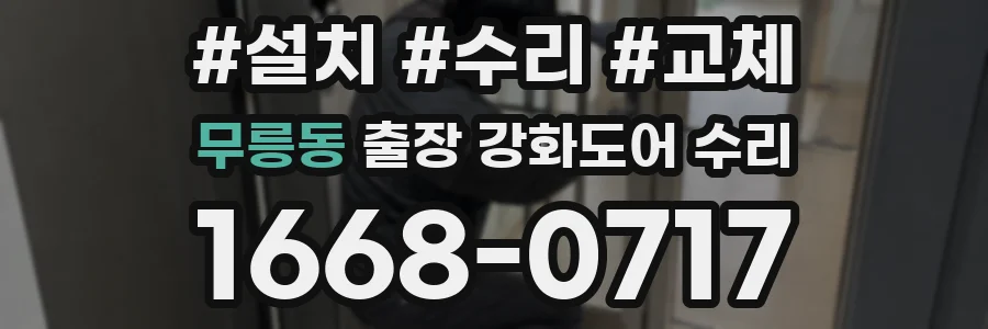 무릉동 출장 강화도어 수리
