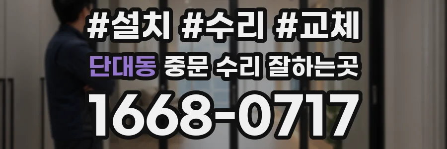 단대동 중문 수리 잘하는곳