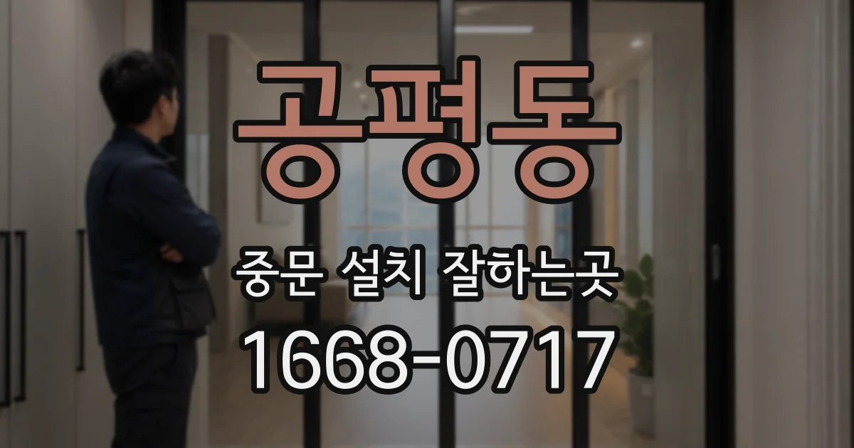 공평동 중문 설치 잘하는곳