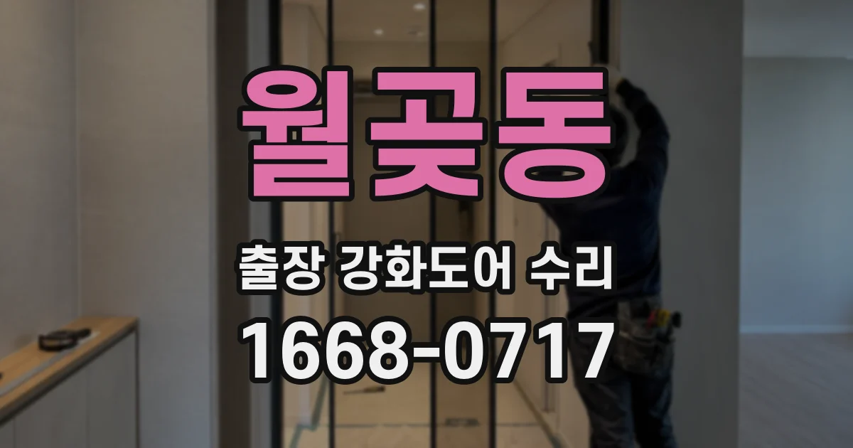 월곶동 출장 강화도어 수리
