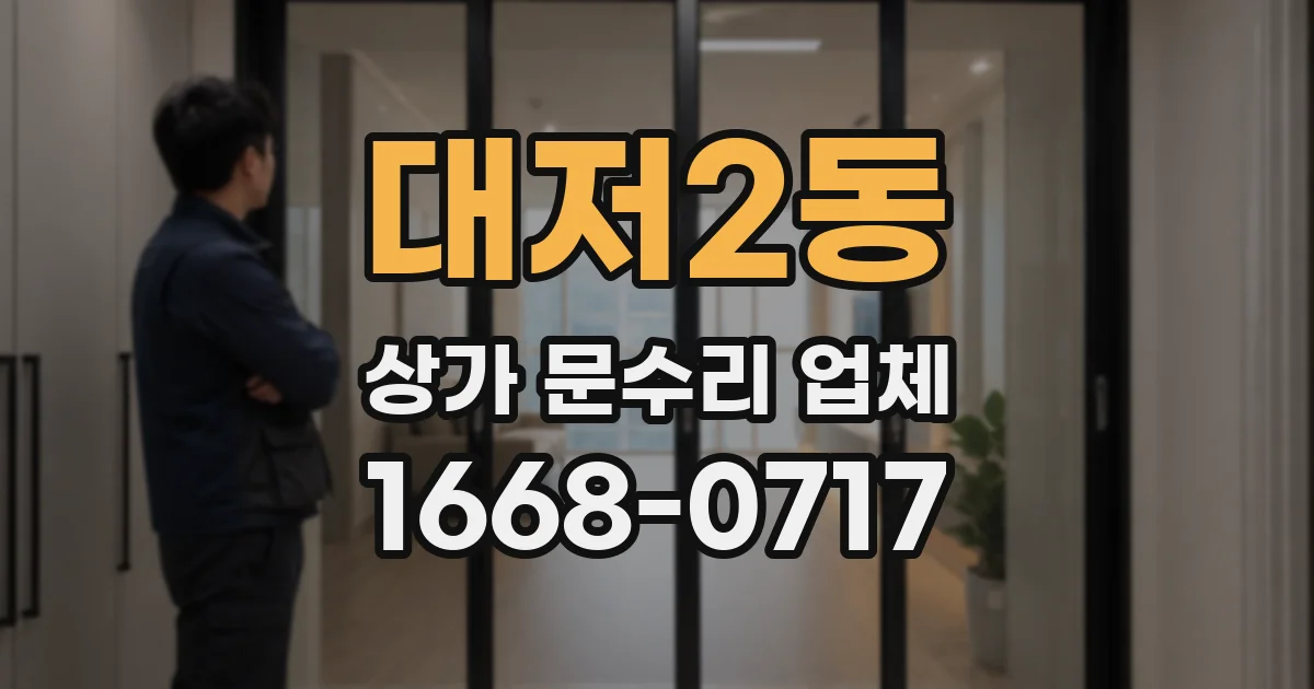 대저2동 상가 문수리 업체