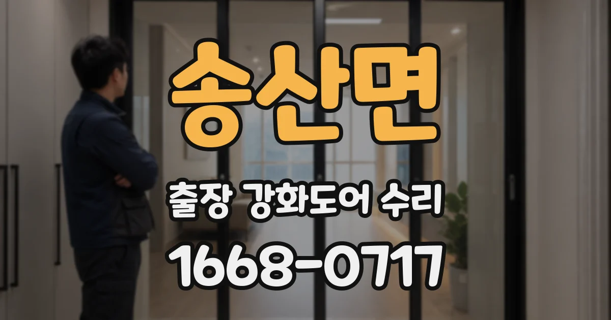 송산면 출장 강화도어 수리
