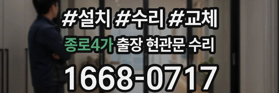 종로4가 출장 현관문 수리