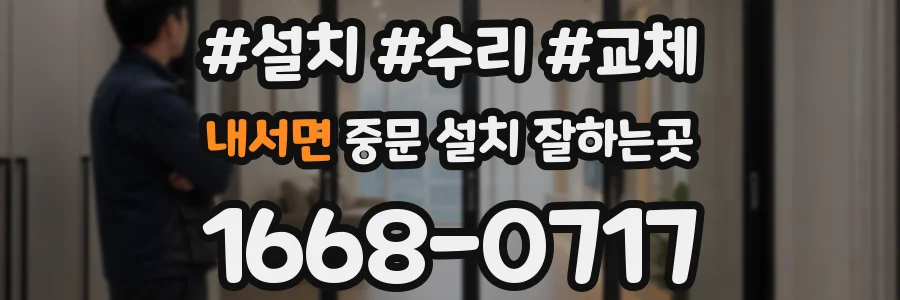 내서면 중문 설치 잘하는곳