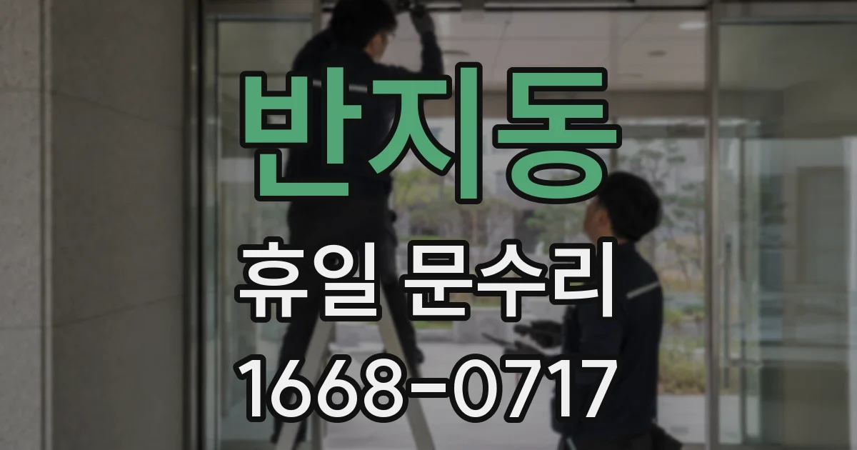 반지동 휴일 문수리