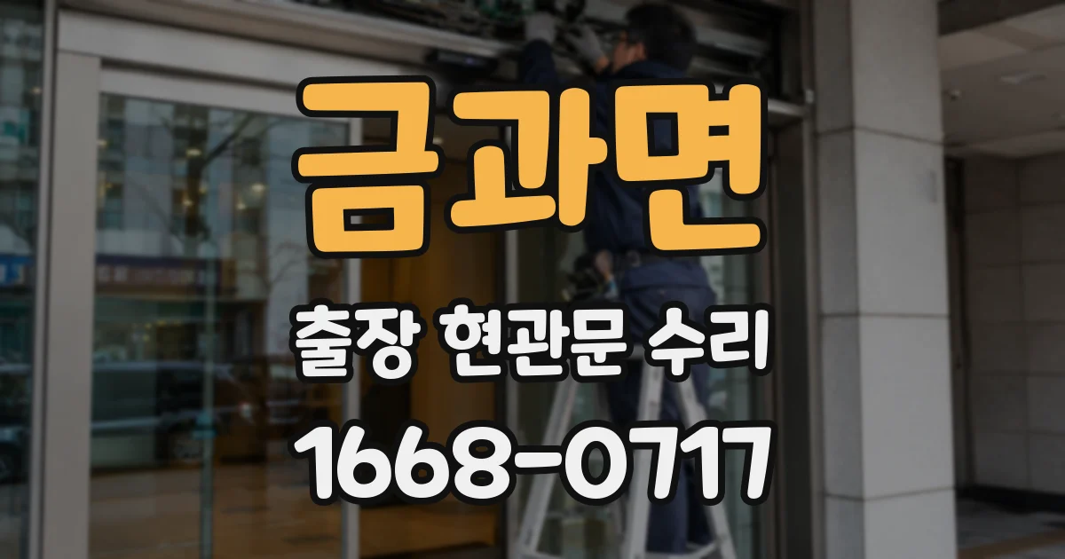 금과면 출장 현관문 수리