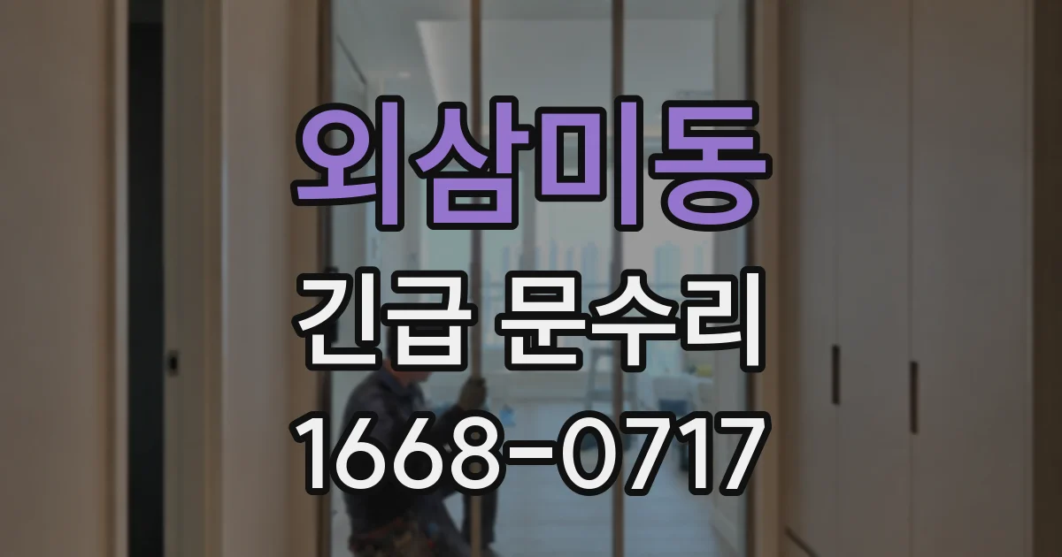 외삼미동 긴급 문수리