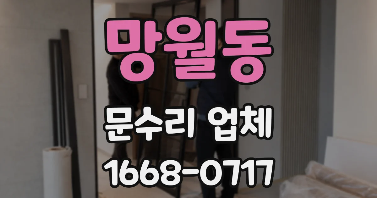 망월동 문수리 업체