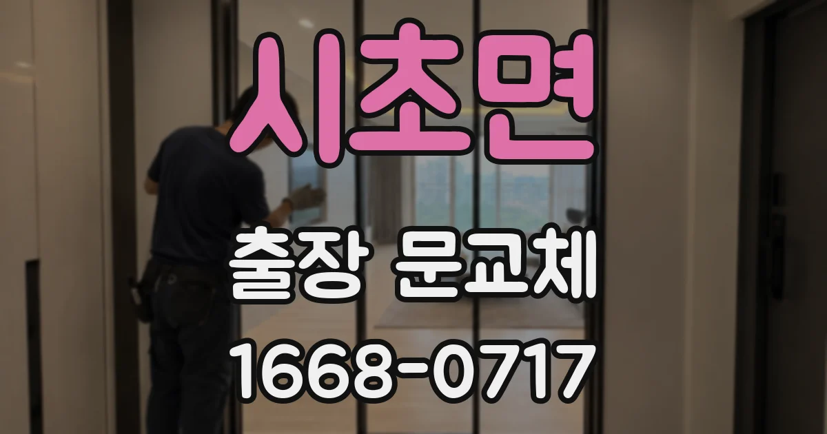시초면 출장 문교체