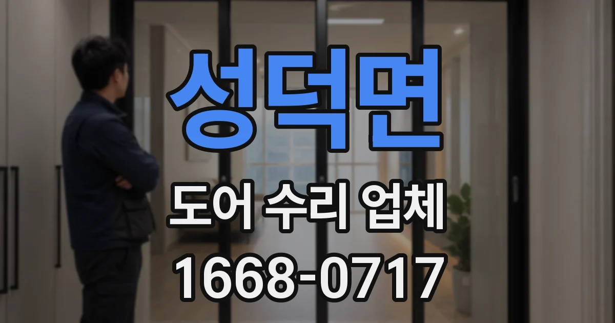 성덕면 도어 수리 업체