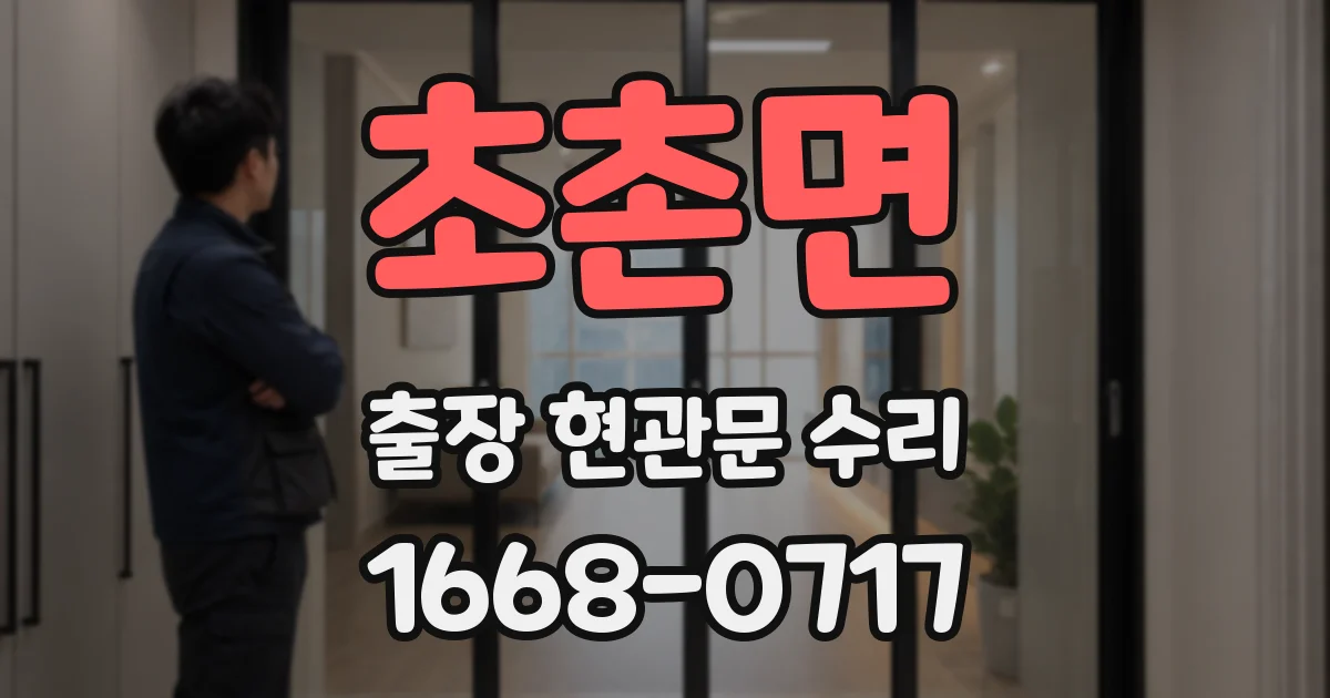 초촌면 출장 현관문 수리