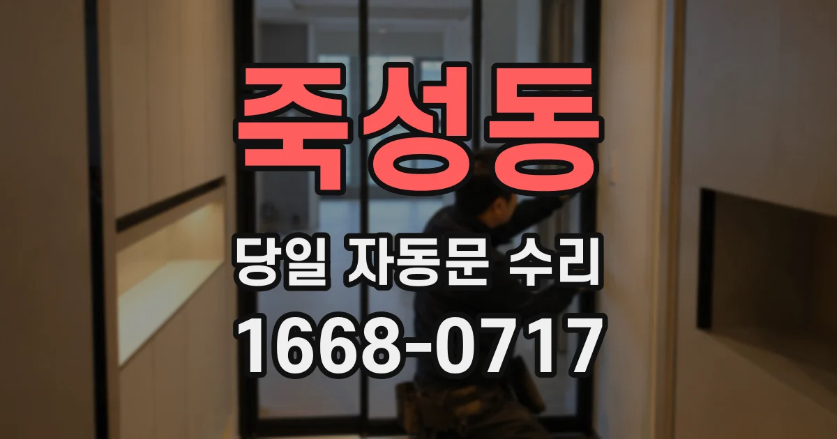 죽성동 당일 자동문 수리